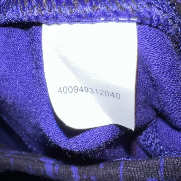 Tek Gear Purple Black Geometric Print Capri Leggings Athletic Compression Small - Picture 7 of 16